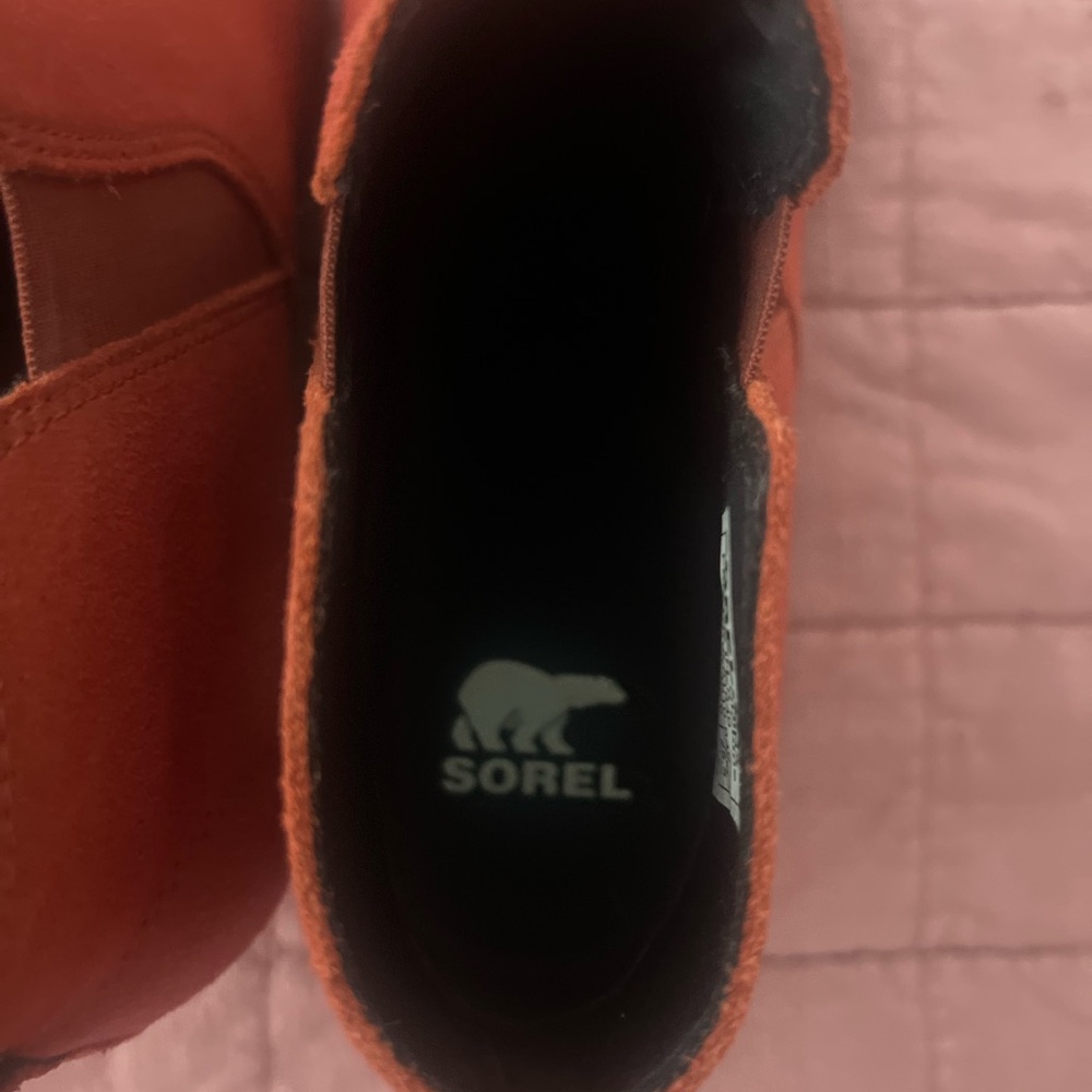 SOREL terra-cotta ankle boots